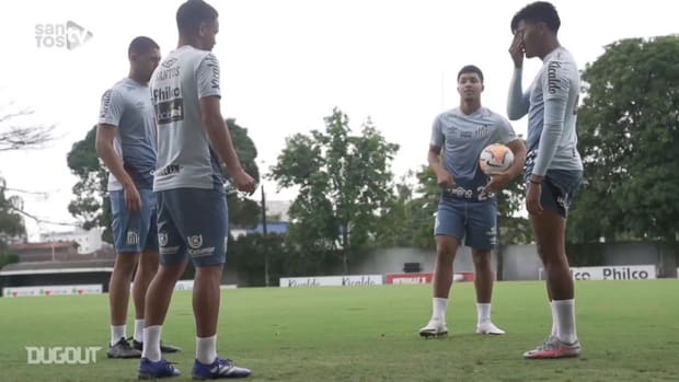 Last training session of Santos before match vs LDU